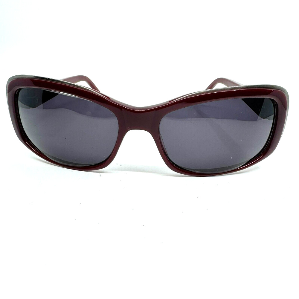 Ellen Tracy Sagitta Burgundy Sunglasses Red Full Rim 120‎ H10117